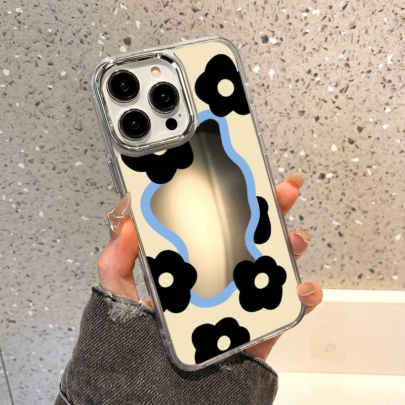 Mobile Phone Cases for iPhone 11 13 XR 15 Pro Max 12 14 Pro Max Case iPhone 16 XS Max Mirror Protective Case Mirror Exquisite Cartoon Waterproof