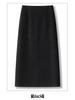 Minigonna Nera con Paillettes da Donna 2025 - Flanella di Lana Slimming High-End a Portafoglio Bodycon per Autunno/Inverno