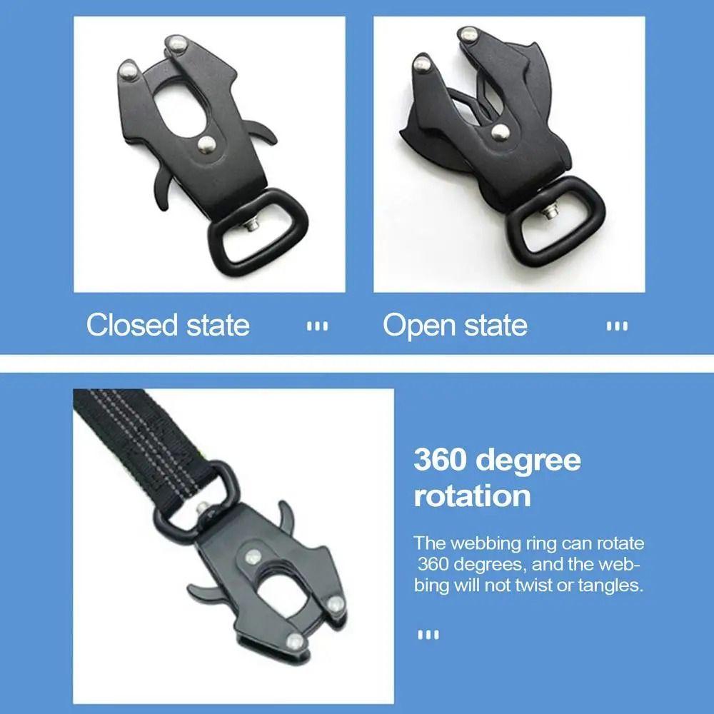 Quick Release Dog Leash Collar Metal Quick Release Locking New Metal Hardware Buckle Hiking