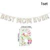 Mother’s Day Decoration Flag - Vibranted Color Bunting Supplies for Creating Celebration for Moms