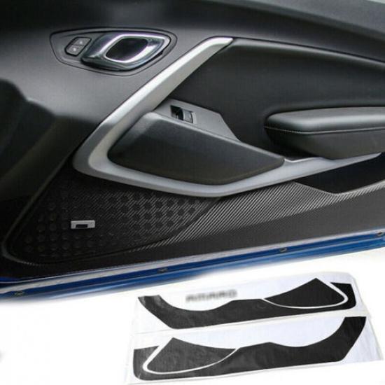 

2pcs Interior Door Anti-kick Stickers Decor Trim For Chevrolet Camaro 2017+