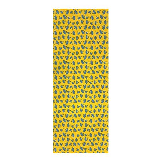 Yagi Sei konomi Ono-mi Sensu (Fan) Dyed Tenugui Towel - Komon Pattern, Nordic Pop Style, Hand Towel, 100% Cotton, Made in Japan