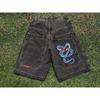RogueWave American Retro Angled Side Pocket Denim Shorts Summer Y2k Trendy Loose Street Hip-hop Basketball Denim Shorts