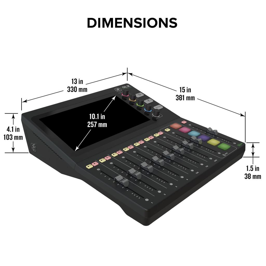 MACKIE DLZ a digital mixer for distribution that allows anyone to make optimal settings Creator,