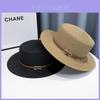 Stylish Unisex Summer Straw Hat Elegant French Wide Brim Sunshade Beach Hat For Vacation