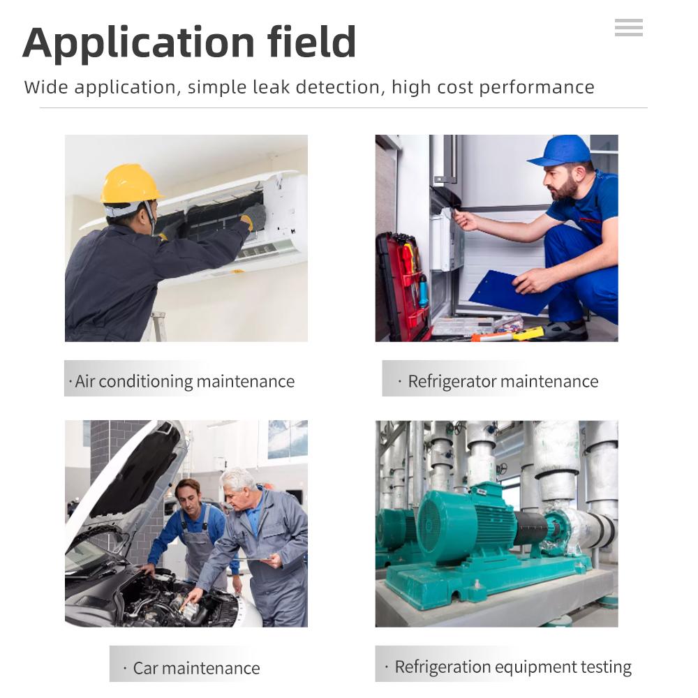 Smart Leak Detector Freon CFC HFC Halogen Gas Refrigerant Gas Analyzer Air Monitor Conditioning R22a R134a Gas Meter