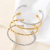 Trendy Titanium Steel Adjustable Bracelet - Fashionable and Versatile Design