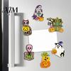 Holiday Home Decorations for Autumn 6 Pcs Halloween Refrigerator Magnets, Grim Reaper Pumpkin Skull Ghost Decorative Magnets Party Reusable