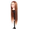 Synthetic Fiber Mannequin Head Hairdresser Training Head Cosmetology Doll Head