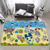 Tamagotchi Cut Friend Floor Mat INS Style Soft Bedroom Floor House Laundry Room Mat Anti-skid Household Carpets