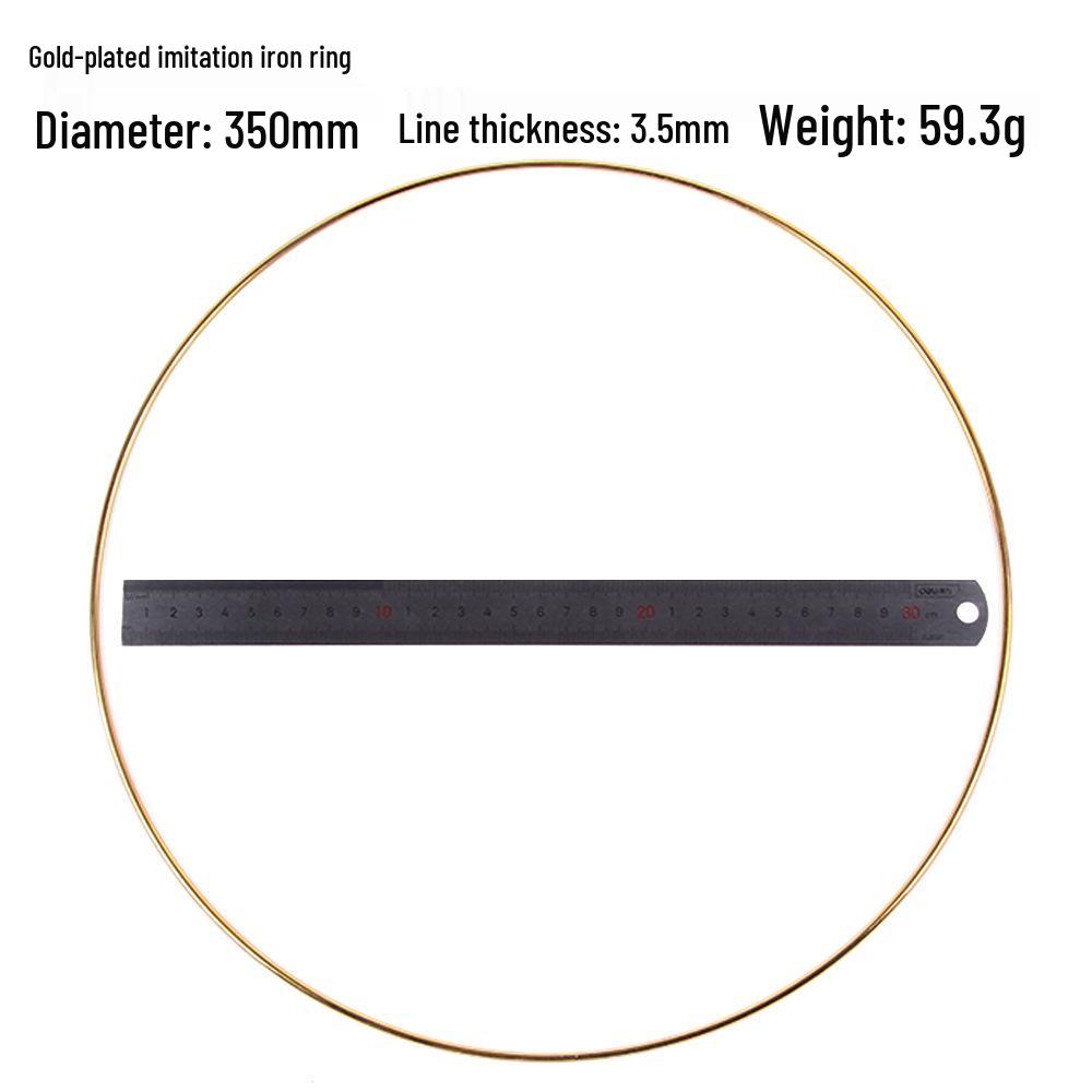 Dream Catcher Gold-Plated Iron and Steel Wire Rings, Various Sizes