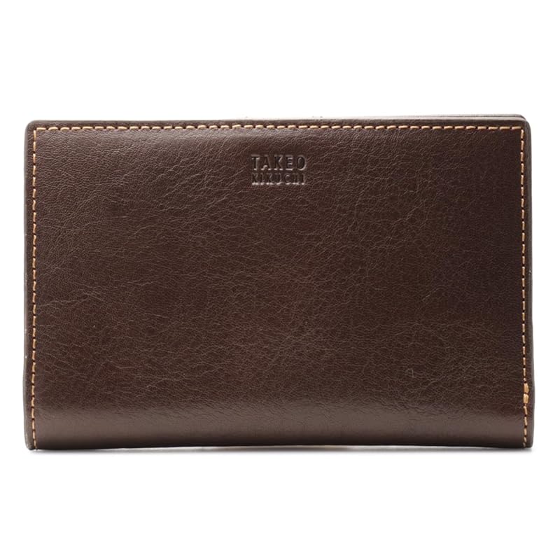 

[Takeo Kikuchi] middle wallet bifold wallet genuine leather men s TKW-00421 Limited to our company Bespoke model tritoni [12] chocolate