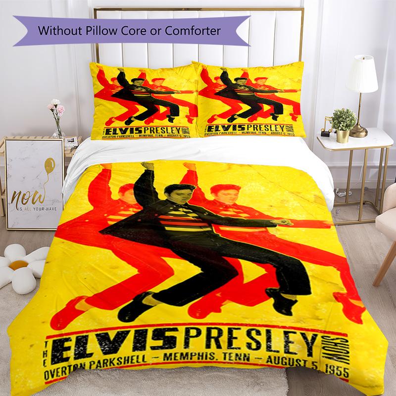 Elvis Presley Duvet Cover Set Suitable For Living Room Machine Washable Perfect Gift For Friends Family