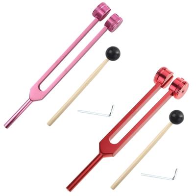 128 Hz Medical-Grade Tuning Fork Instrument with Fixed Weights Stainless Steel Tuning Fork for Healing Sound Therapy