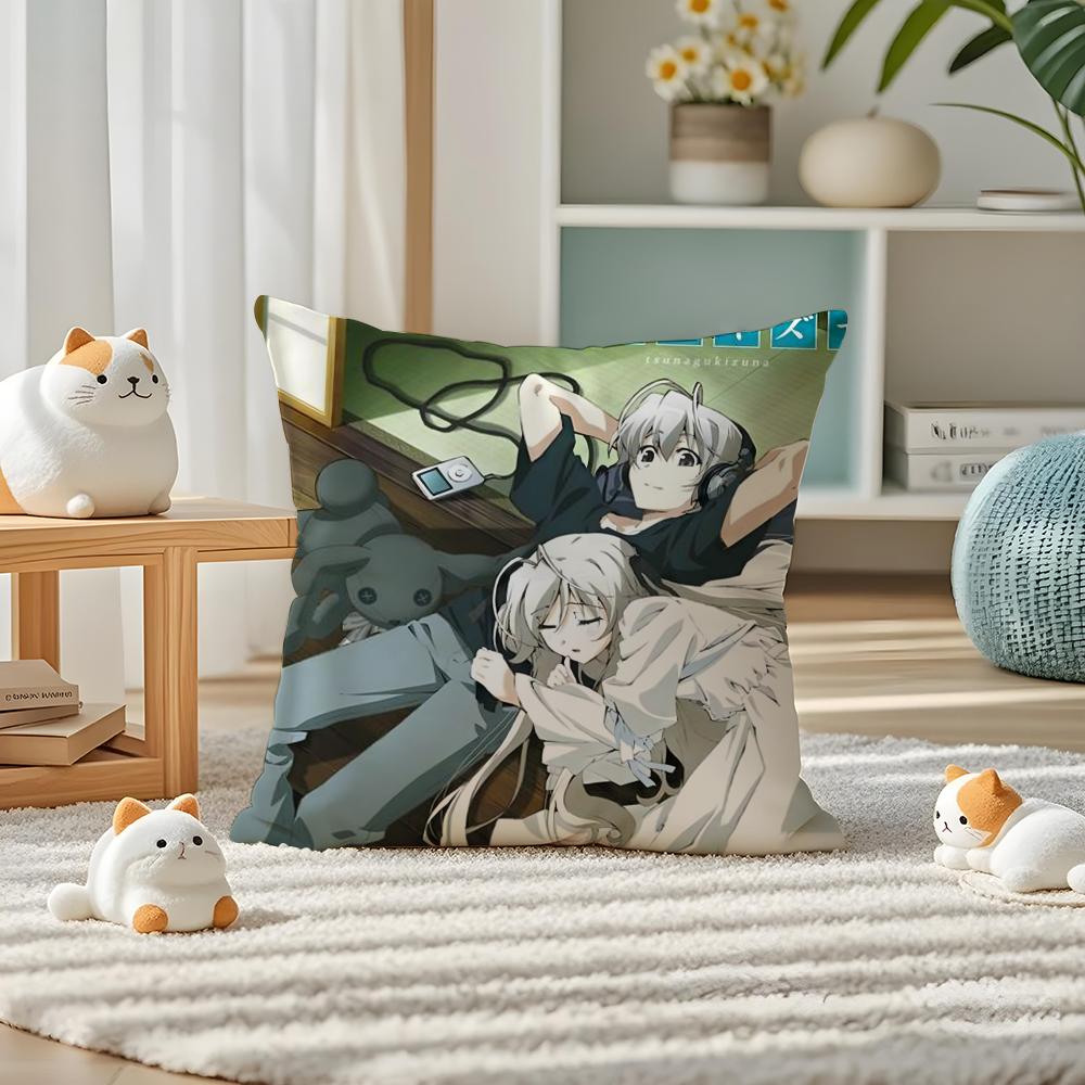 YYosuga no Sora Anime Pillow Case Silky elegant Comfort Sofa Bed Invisible zipper