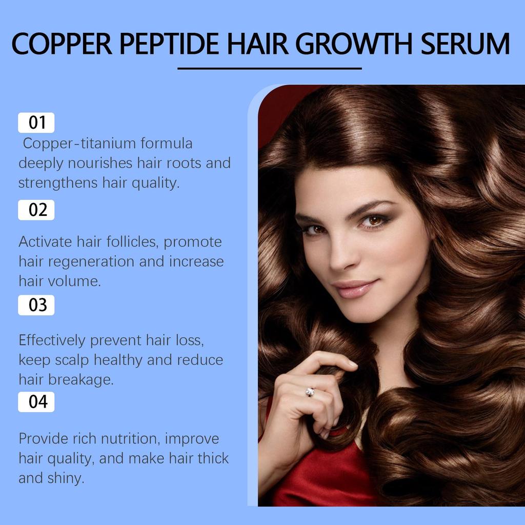 Hoegoa Copper Peptide Hair Serum Nutritive Nourishing Scalp Treatment Hair Root Repair Volume Strengthening Hair