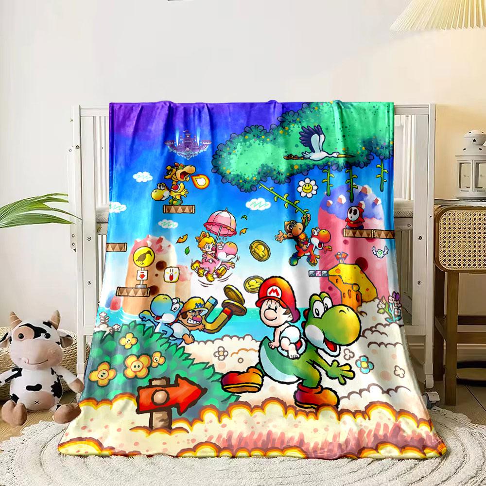 Two fierce creatures, one orange and winged, one blue and armored, in action. for all seasons blanket lunch break throw gift 80cm x 120cm