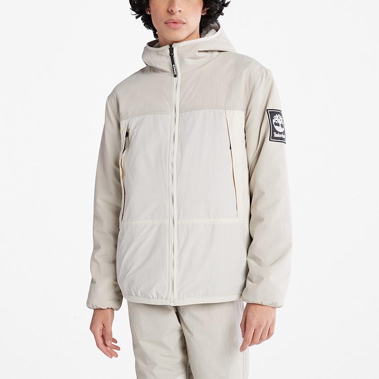 Timberland Reversible Hooded Fleece Jacket Unisex Jackets Sand A5VB9-CY2