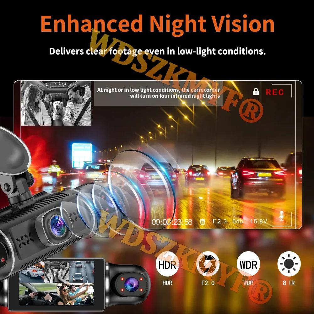 5 Channels 5*1080P 360° DashCam WIFI DVR Car 4way Car Video Recorder camera Front inside Rear View Camera 24H Parking Black Box