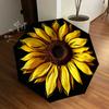 1pc Sunflower Petals Automatic Folding Umbrella, Heavy Duty 8 Rib Iron Frame,  Suitable for Travel, Daily Use, Birthday, Decor Gift  64