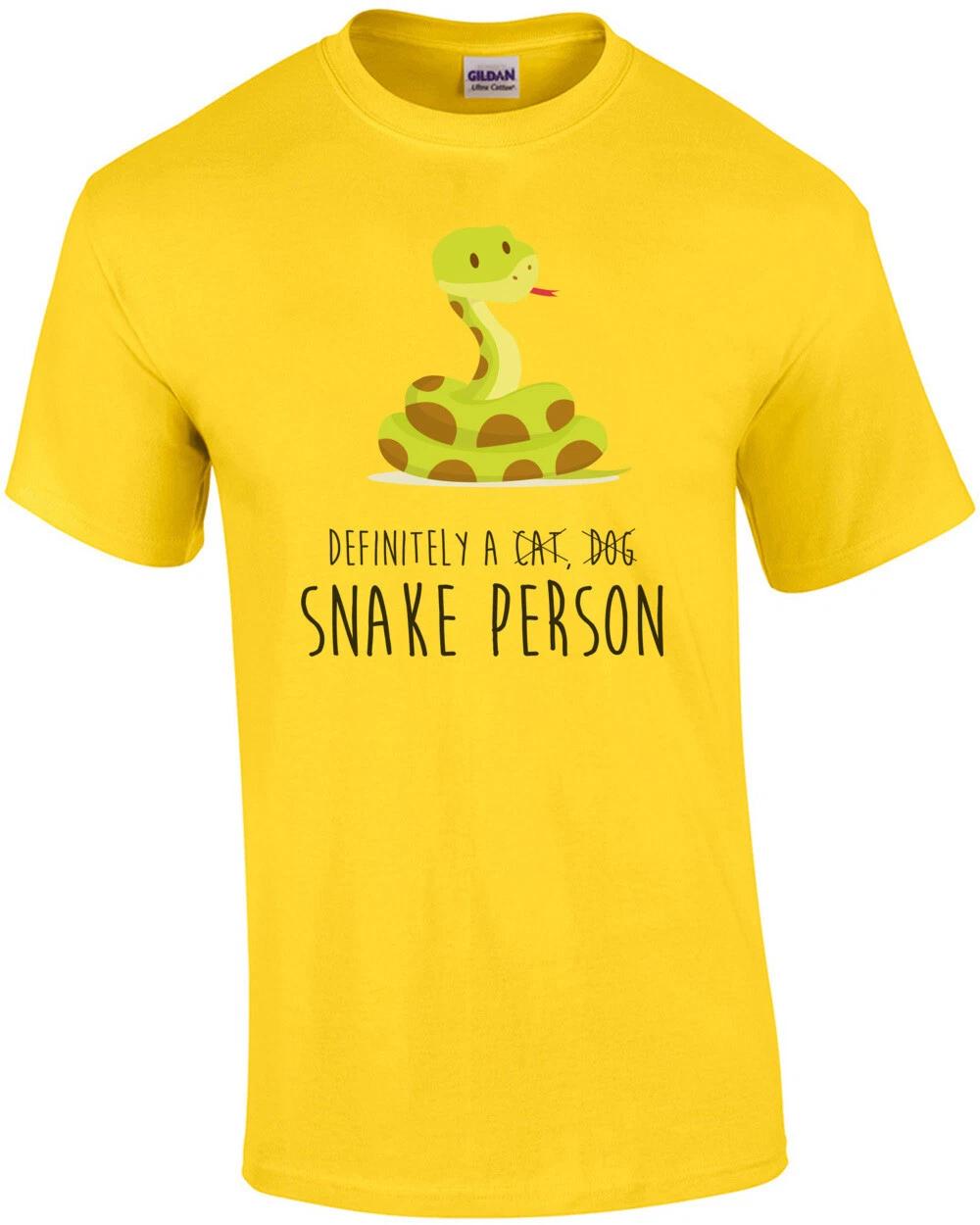 Definitely a snake person - funny snake t-shirt 2XL