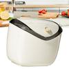 Hanging Small Trash Can Wall Mounted Punch   Kitchen Compost Bin with Lid for Counter Top Under Sink Bathroom Living Room
