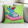 Oggy-Y and the Cockroaches-Z Pillow Case Square Double-Sided Sofa Cushion Cover Bedroom Bedside Pillow Gift