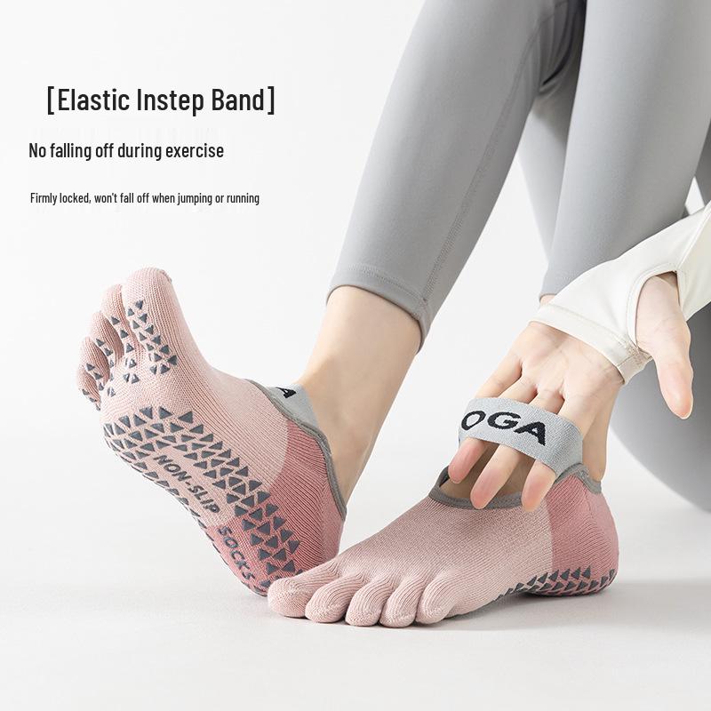Women's Five-Finger Yoga Socks, Toe-Separating Pilates & Dance Socks for Spring/Summer, Short Indoor Training Socks