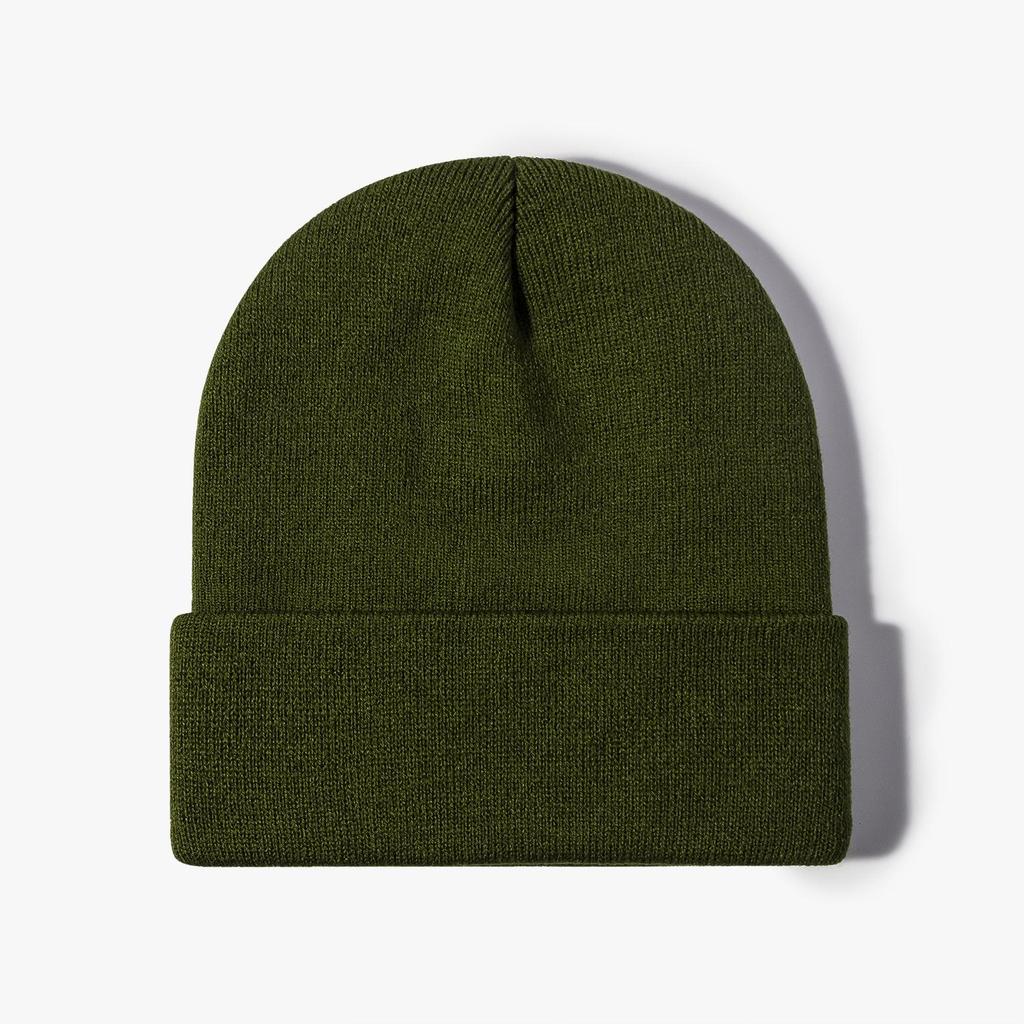 Unisex Korean-Style Embroidered Wool Beanie for Autumn/Winter – Slimming Look, Ideal for Outdoor Activities