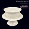 Large Ceramic Offering Bowl Oil Lamp for Temple or Buddhist Hall Decoration, Fruit and Candle Holder