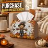 1pc Folk Art Rural Tissue Box - Scarecrow Doll Butterfly Insect Napkin Storage Box, Suitable for Rolls/facial Tissues,multi-functional Storage Box for