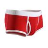 Longjiang Men's Mid-Rise Side-Opening Boxer Briefs - Solid Color, Breathable, U-Shaped