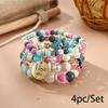 Bohemian bracelet creative tassel multi-layer beaded bracelet