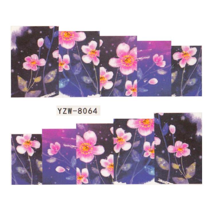 

1 лист модный женский дизайн переносная наклейка для ногтей наклейка украшения для ногтей живопись портретные цветы