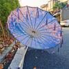 1PC with Tassel Classical Women's Umbrella for Hanfu Accessories Satin Cloth Photograph Props Fairy Ancient Parasol