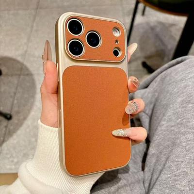 Luxury Matte Cortex Phone Case For iPhone 11 12 13 14 15 16 Pro Max Plus 17AIr Shockproof Bumper Back Cases Cover