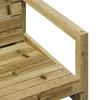 Vidaxl Garden Chair, 57.5X63X76 Cm, Impregnated Pine Wood