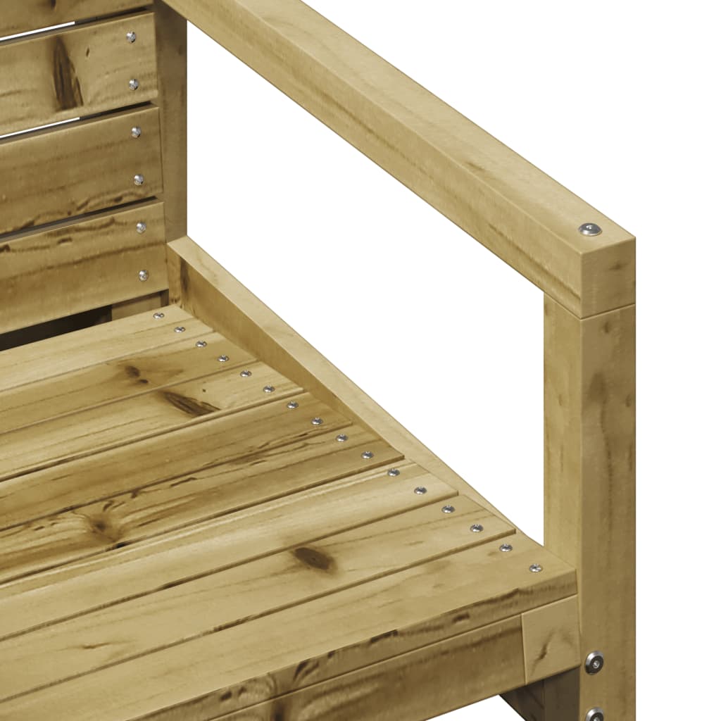 Vidaxl Garden Chair, 57.5X63X76 Cm, Impregnated Pine Wood