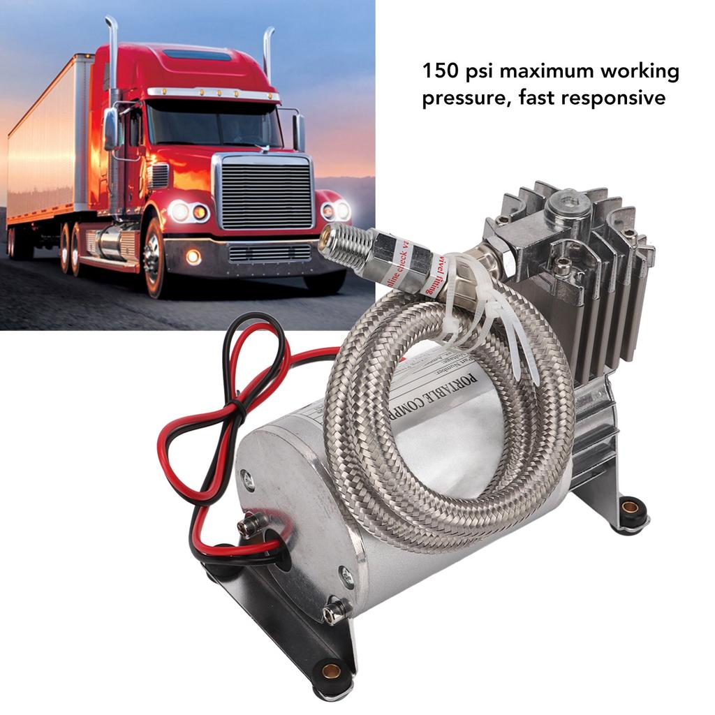 Heavy Duty Air Compressor Heavy Duty Air Compressor 20A 150 PSI Metal NPT1/4 Thread for 12V Vehicles Yacht Boats