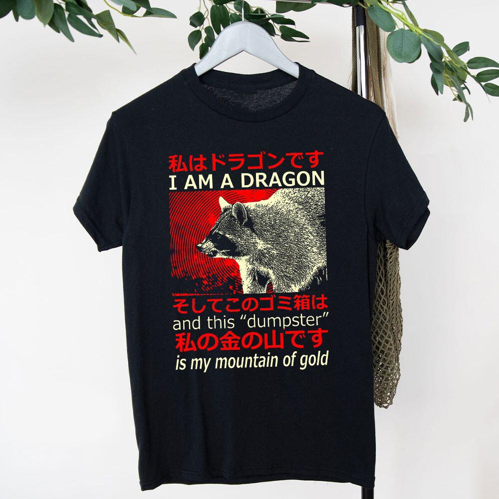 Waschbär Spaß T-Shirt Amerikanisch Retro Trendig Materialfusion Niedliches Haustier Multi-Stil Herren- und Damen- Lustiges und Humorvolles T-Shirt