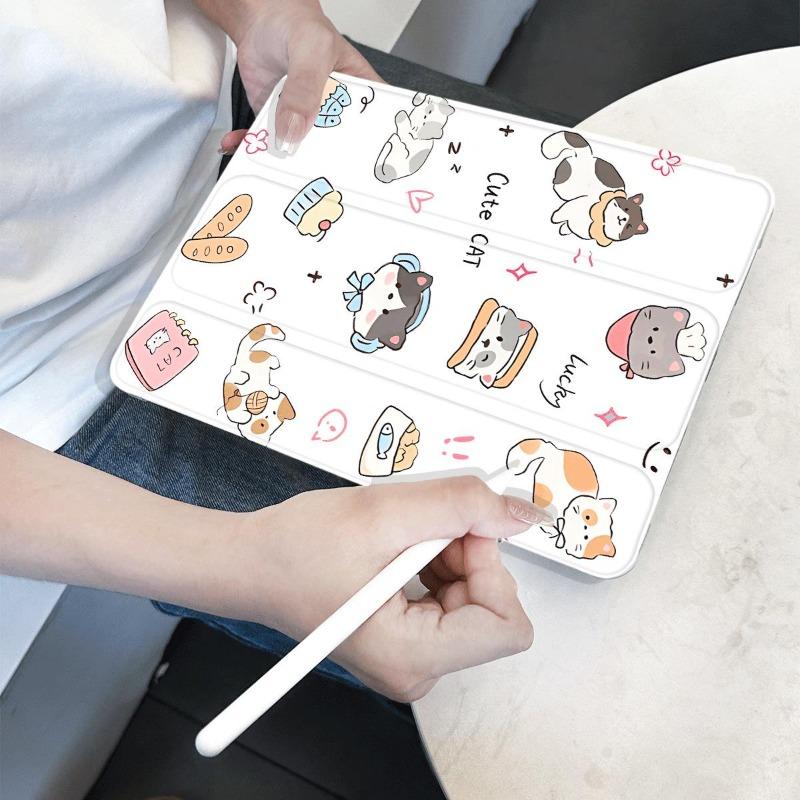 Cute Cat Ipad Cover for IPad 10.2 Case 7/8/9th Generation IPad 10th Generation Case 2022 Air 5/4th Pro 11 2nd 3rd 4th 9.7 5/6th