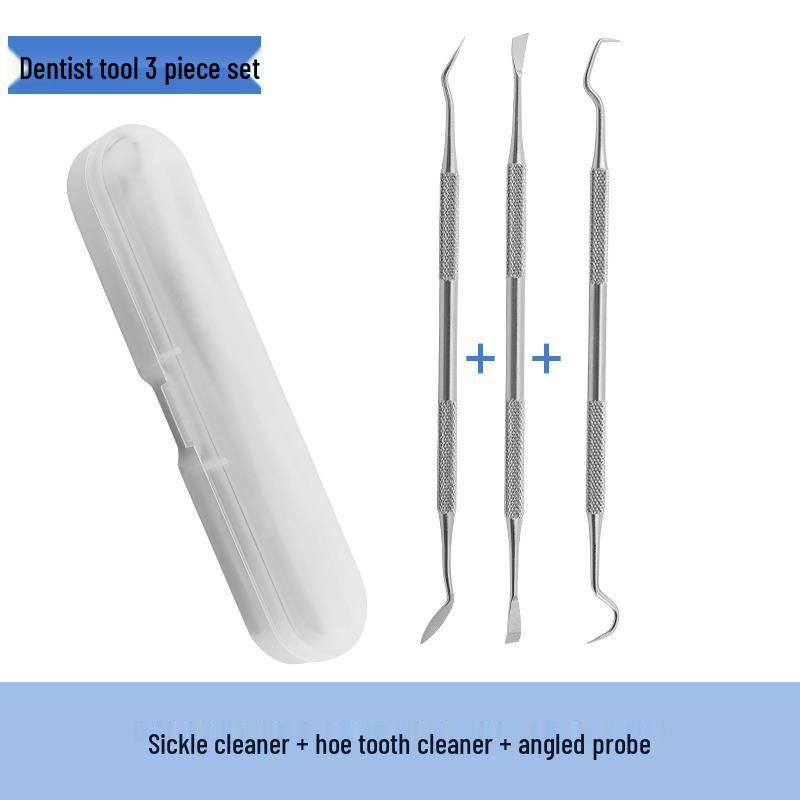 Lighted Dental Calculus Remover & Cleaning Mirror - Tartar Trimming Tool Set