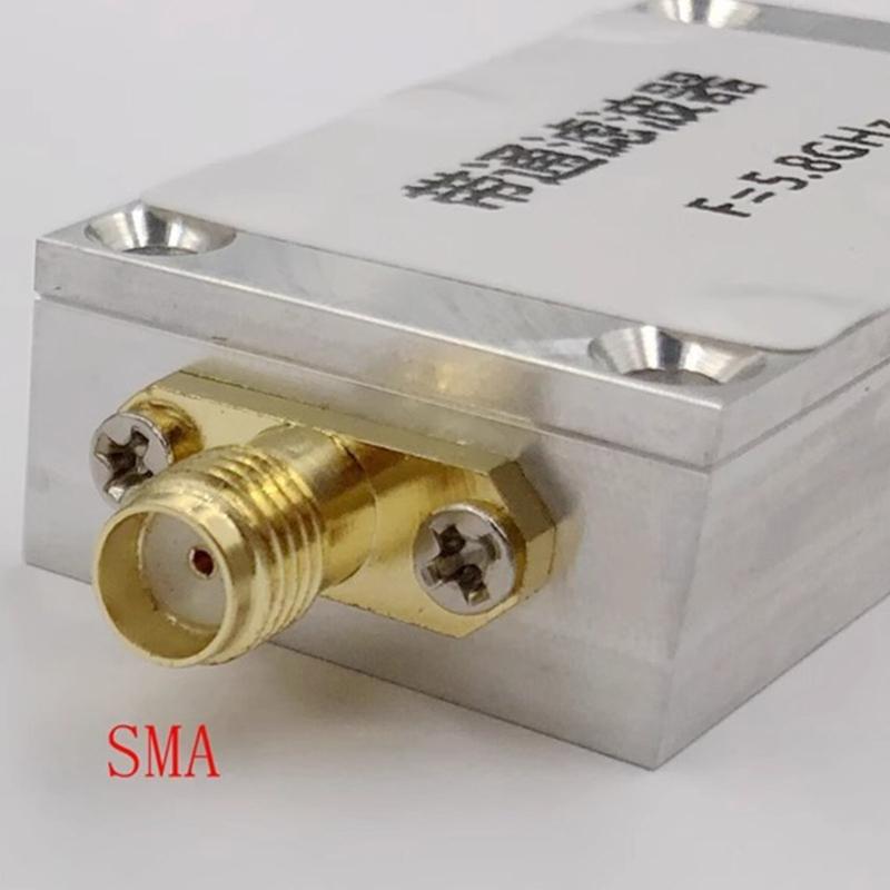 SMA Bandpass Receiver Metal Bandpass Filter 5.8GHz Wireless Images Transmission Filter for 5.8GHz Receiving Equipment