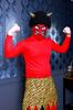 Clearstone Cosplay Halloween Setsubun Scary Red Oni Red Men's
