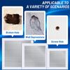 2 Stück/Set Wandreparaturpflaster Selbstklebend Feingitter Aluminium Verzinktes Stahlblech Heavy Duty Metall Gipskarton Reparaturpflaster Haushaltswaren