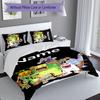 3pcs Custom Name My Singing Monsters Set,Includes 1 Duvet Cover and 2 Pillowcases,All-season Bedroom Decor