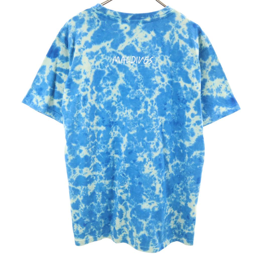 FAIHA Caustics Pattern Short Sleeve T-shirt M Blue Men's Used