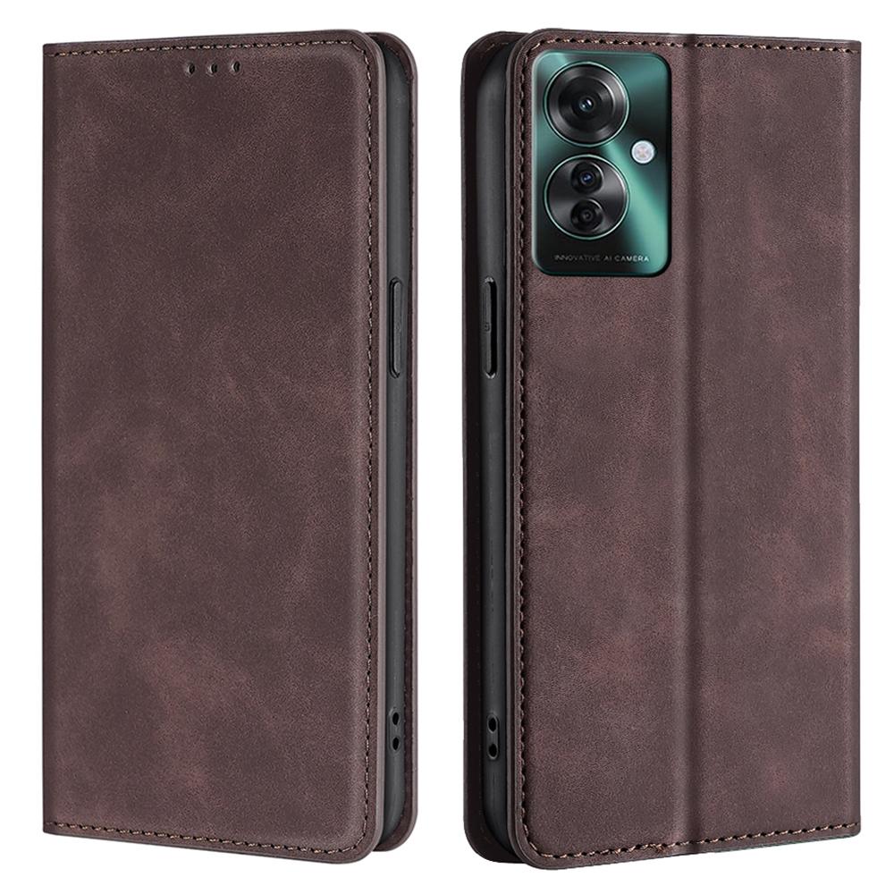 For Oppo Reno11 F 5G/F25 Pro 5G Phone Case Card Slots Leather Cover Skin-Touch Texture