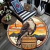 Eagle Round Area Rug,Carpet Rug for Living Room Bedroom Sofa Playroom Decor,Non-slip Floor Mat