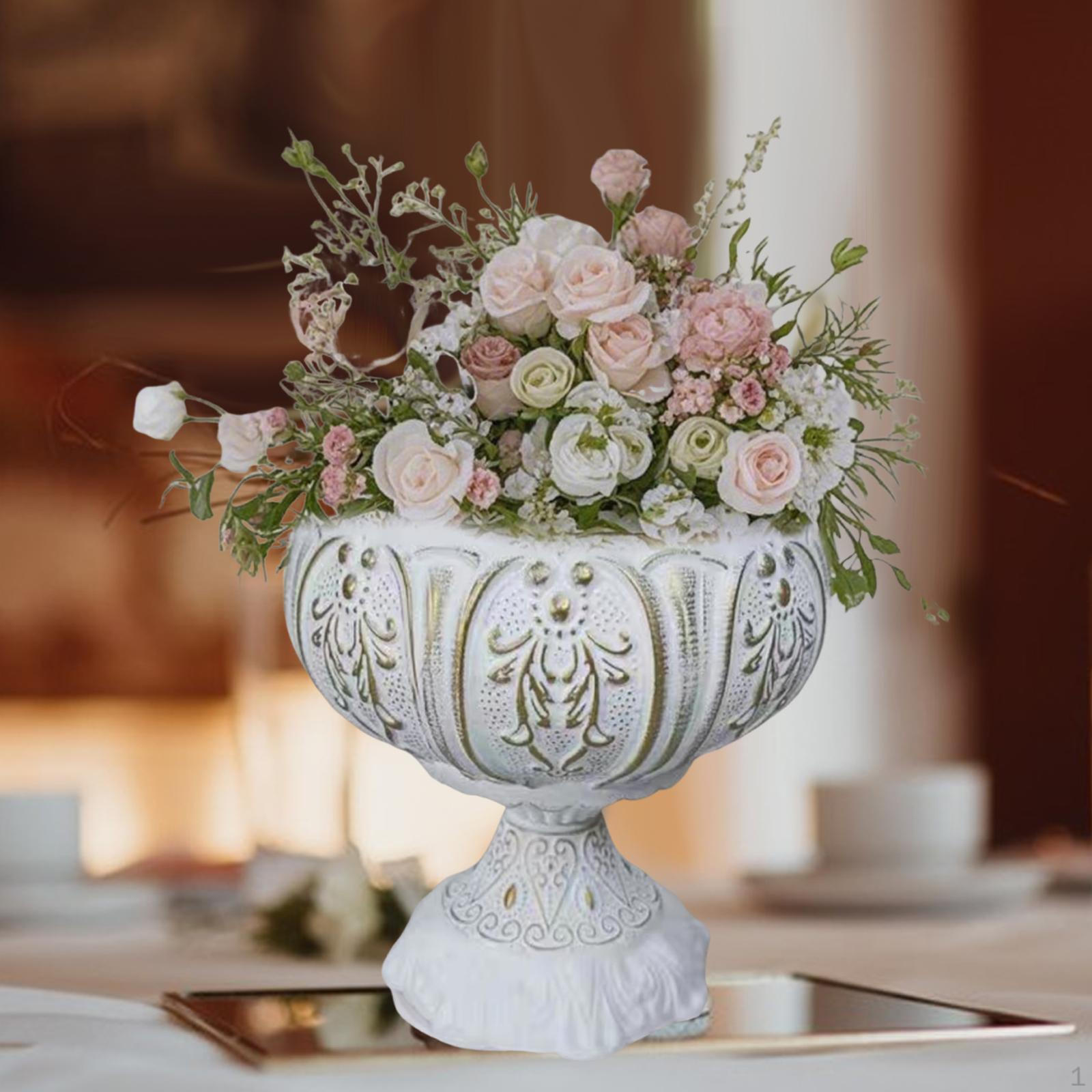 

Шикарная металлическая ваза, декоративный садовый горшок, железная урна, кашпо, римская колонна, цветочное растение S